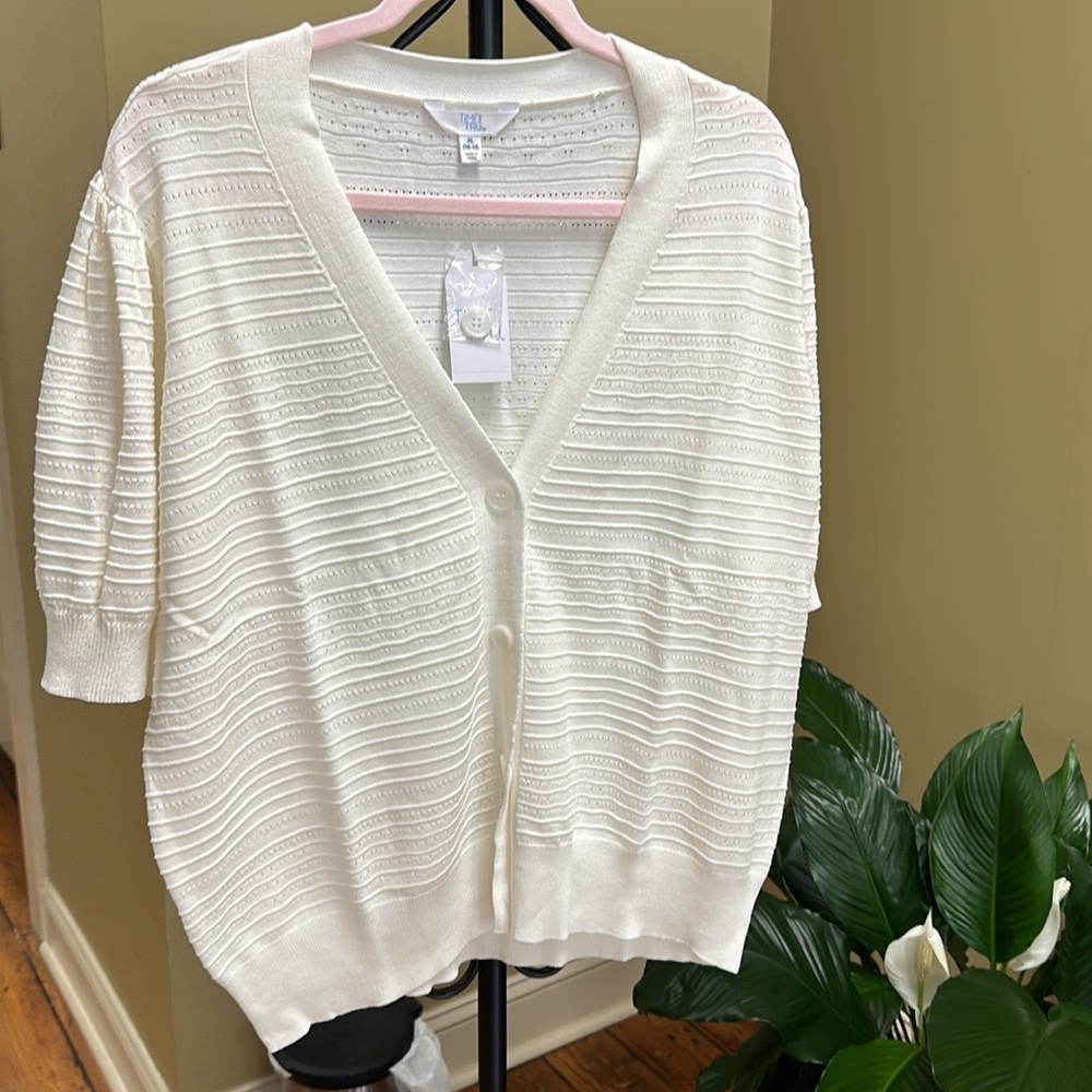 NWT CARDIGAN Time and Tru xl